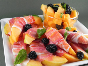 Prosciutto-Wrapped-Cantaloupe-with-Blackberries