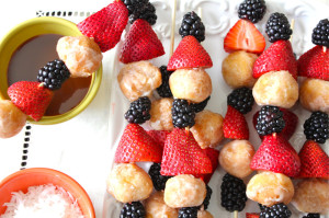 Donut Hole Breakfast Skewers